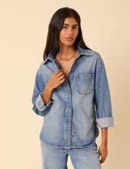 Mavi Denim Oversize Gömlek