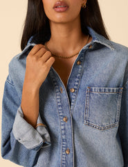 Mavi Denim Oversize Gömlek