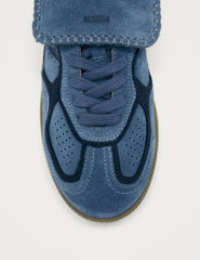 Alohas Club Süet Mavi Deri Sneakers