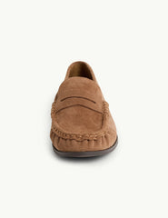 Taba Süet Loafer Ayakkabı
