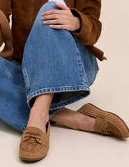 Taba Süet Loafer Ayakkabı