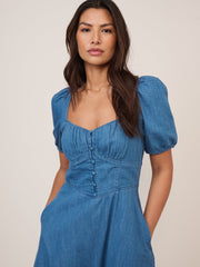 Mavi Denim Tulla Midi Boy Elbise