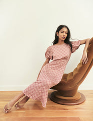 Bej Süet Flip Flop Heel