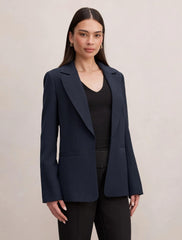 Dylan Bol Kesim Blazer Ceket Lacivert