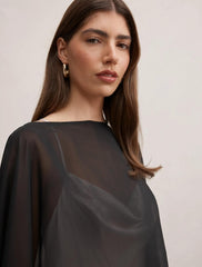 Arianna Şifon Pelerin Siyah