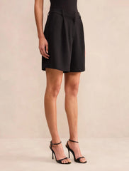 Olivia Longline Şort Siyah