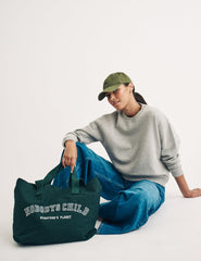 Yeşil Canvas Tote Çanta
