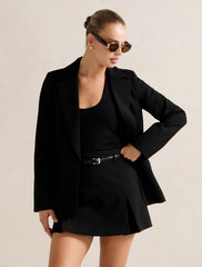 Dylan Bol Kesim Blazer Ceket Siyah