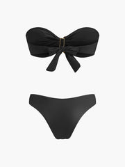 File Etekli Deniz Yıldızı Detaylı Bandeau Bikini