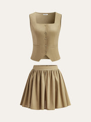 Keten ve Pamuklu Etek Takımı