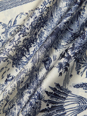 Manzara Baskılı Kare Atkı