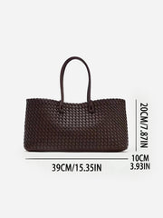 Dokuma PU Tote Çanta