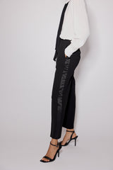 Siyah Tuxedo Sigaret Kesim Pantolon