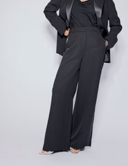 Siyah Tuxedo Geniş Paça Takım Pantolon