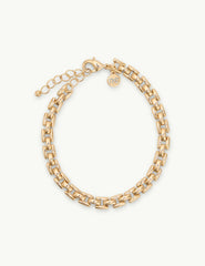 Altın Rengi Chain Interlocking Chain Bileklik