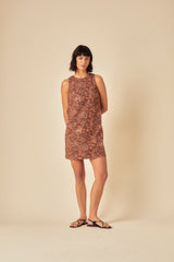Kahverengi Paisley Palermo Mini Boy Elbise