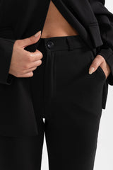 Yüksek Bel Loose Pantolon - Siyah