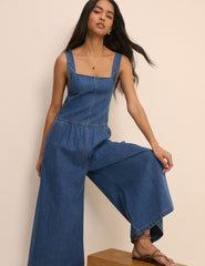 Koyu Ton Yıkamalı Denim Kısa Kesim Ralph Tulum