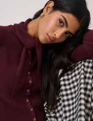 Bordo Neckerchief Hırka