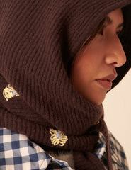 Belverosa X TBCo Kahverengi Yün Hood