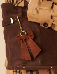 Taba Süet Fiyonklu Key Chain
