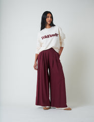 Beyaz Kır Çiçekli Sweatshirt