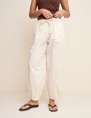 Krem Balon Leg Pantolon