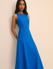 Cobalt Mavi Reign Midi Boy Elbise