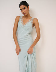 Mavi Dantel Lenora Maxi Boy Elbise