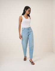 Açık Mavi Putney Balon Paça Jean Pantolon