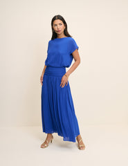 Cobalt Mavi Pamela Maxi Boy Elbise