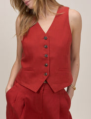 Kiremit V Yaka Yelek