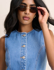 Mavi Denim Ned Mini Boy Elbise