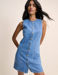 Mavi Denim Ned Mini Boy Elbise