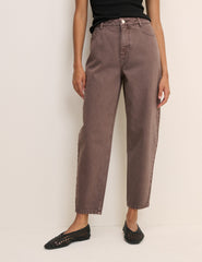 Kahverengi Putney Balon Paça Jean Pantolon