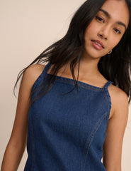 Koyu Denim Etta Mini Boy Elbise
