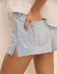 Açık Mavi Denim Şort