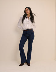 Koyu Mavi Mayfair Bootcut Jean