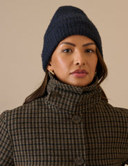 Lacivert Fitilli Beanie