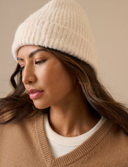 Krem Fitilli Beanie