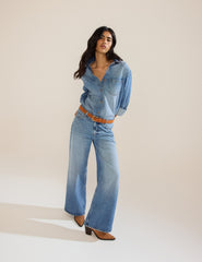 Mavi Denim Oversize Gömlek