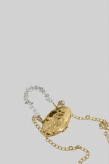 Mini Oval Shell Purse - Altın
