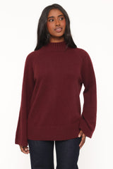Gillian Bordo Ajurlu Oversize Kazak