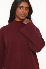 Gillian Bordo Ajurlu Oversize Kazak