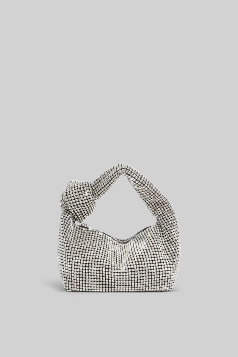 Extravagant Metalik Tote Çanta - Gümüş