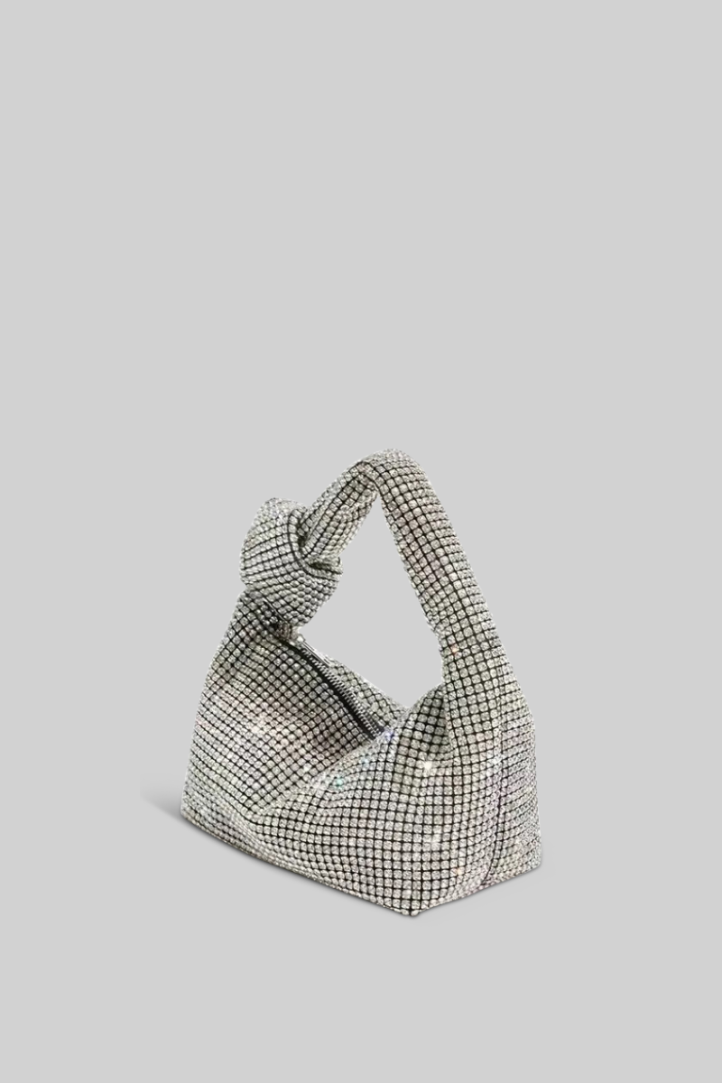 Extravagant Metalik Tote Çanta - Gümüş