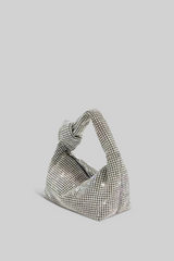 Extravagant Metalik Tote Çanta - Gümüş