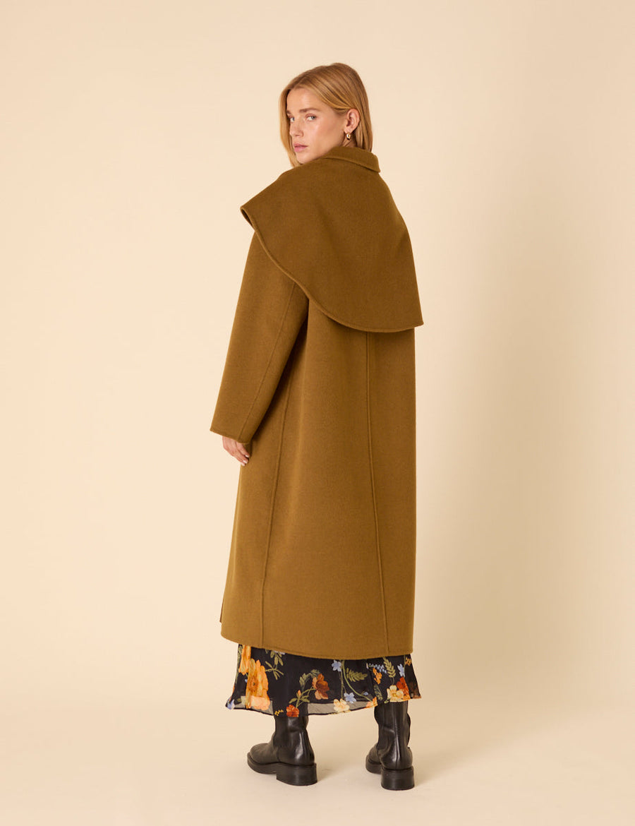 Yeşil Yün Rich Fular Shawl Kaban