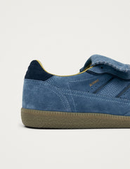 Alohas Club Süet Mavi Deri Sneakers