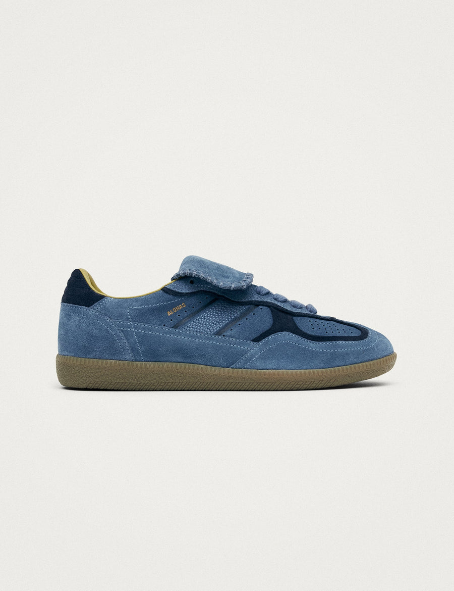 Alohas Club Süet Mavi Deri Sneakers